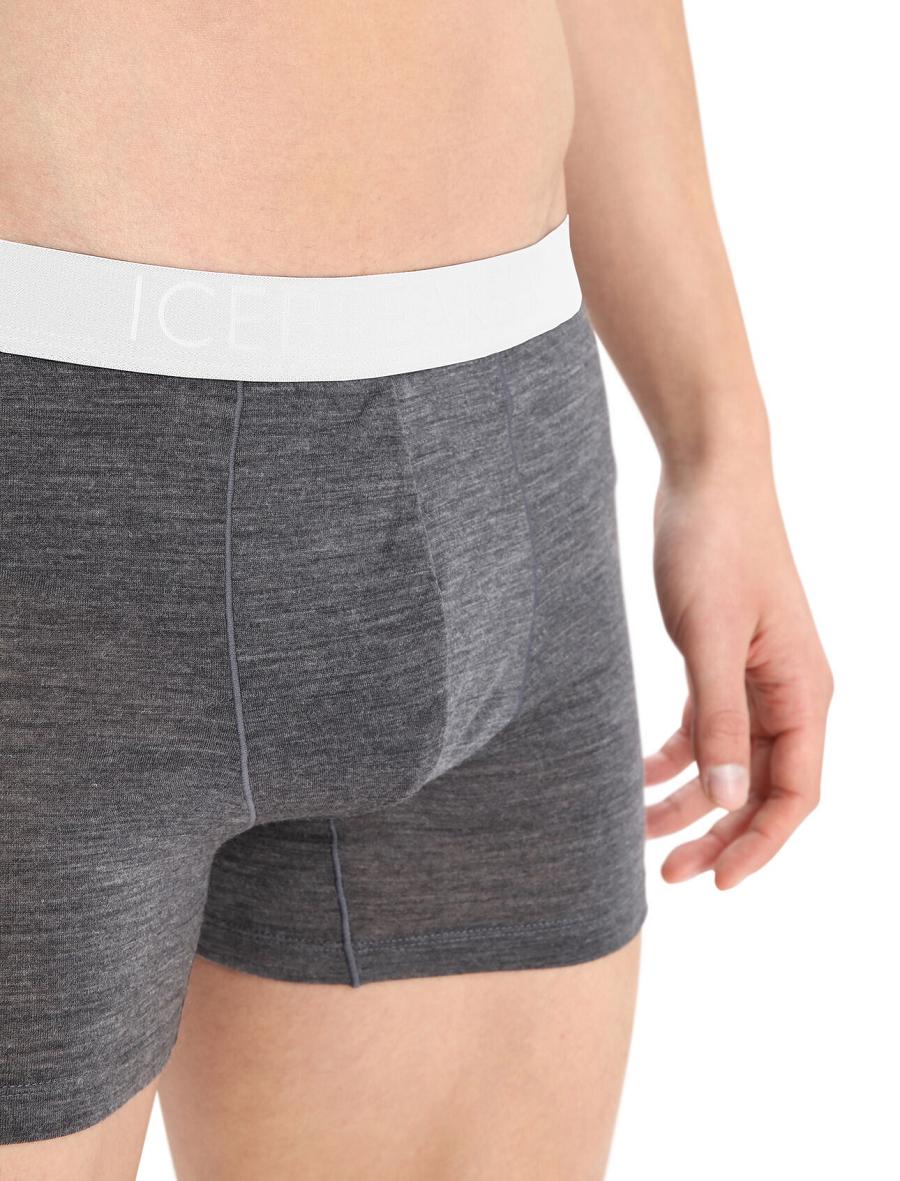 Monsoon Heather Icebreaker Cool-Lite™ Merino Anatomica Boxers Men's Underwear | AU 1319VRWD